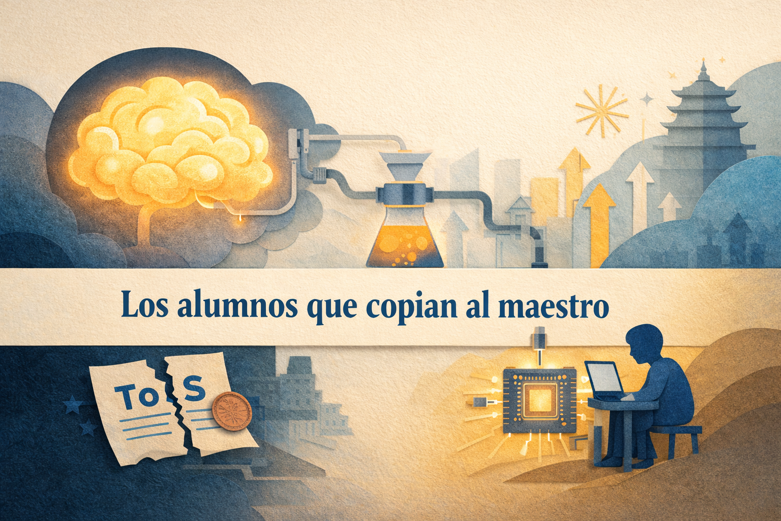 Los alumnos que copian al maestro